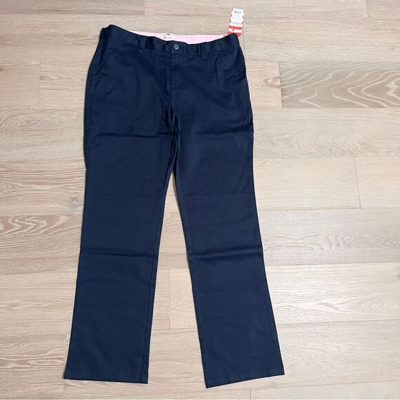 Cat & Jack Girls Navy Blue School Uniform Straight Leg Pants 16 Plus - Picture 2 of 8